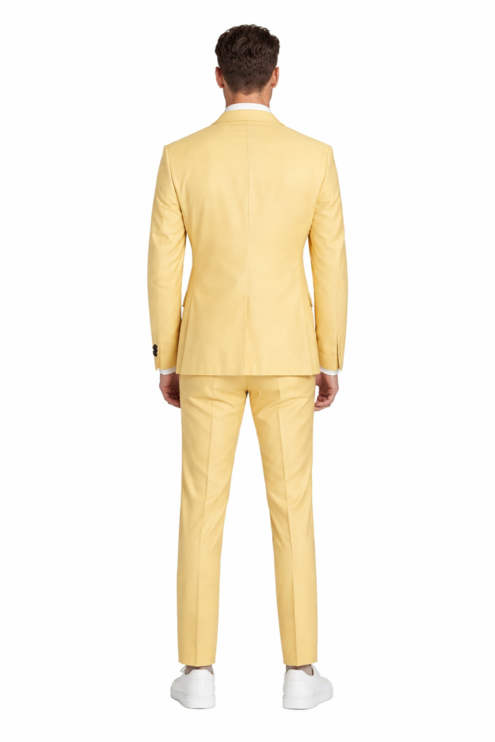 Prom 2026 Suit - Light Gold Prom Tuxedo - Summer Slim Fit Suits