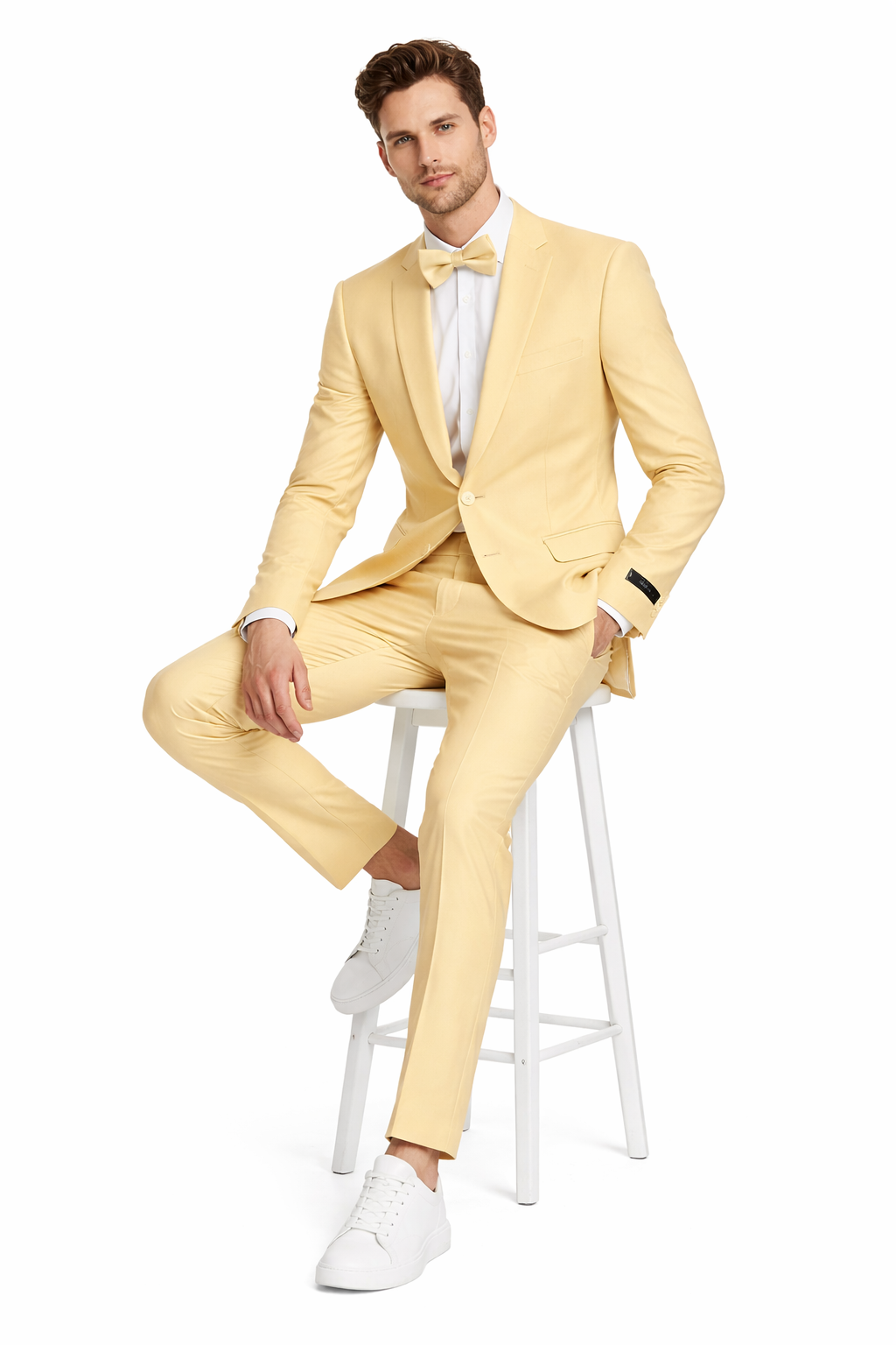 Prom 2026 Suit - Light Gold Prom Tuxedo - Summer Slim Fit Suits