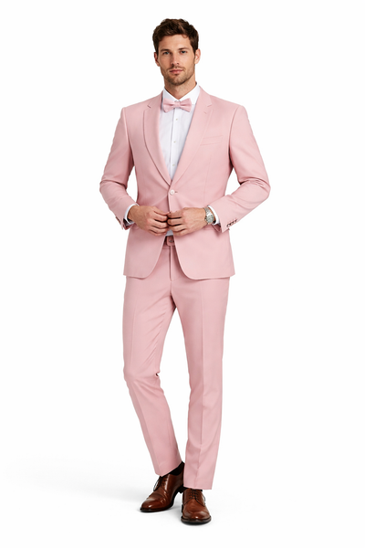 Prom 2026 Suit - Light Blush Prom Tuxedo - Summer Slim Fit Suits