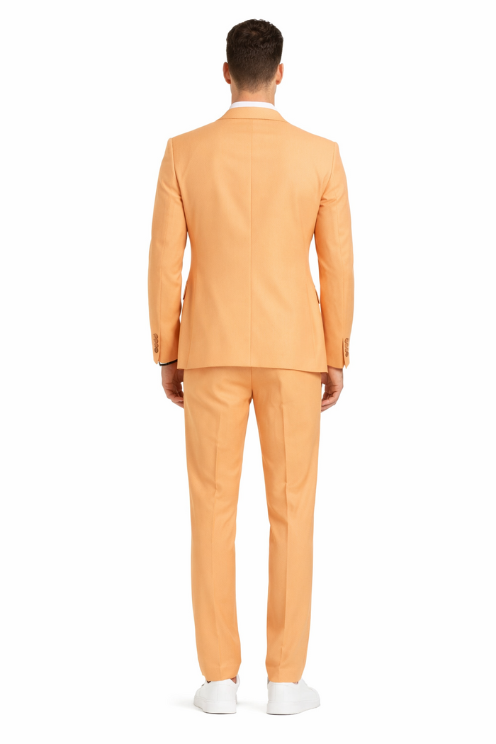 Prom 2026 Suit - Light Orange Prom Tuxedo - Summer Slim Fit Suits