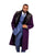 Purple Overcoat ~ Long Men's Dress Topcoat - Winter Coat With Fur Collar
