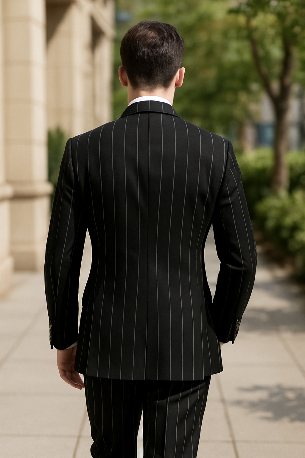 Purple Pinstripe Suit - Gangster Suit - 1920's Suit - Double Breasted Suit - New Arrival - 42 Long + 36 Waist(Adjust 2" Large and amp 4")