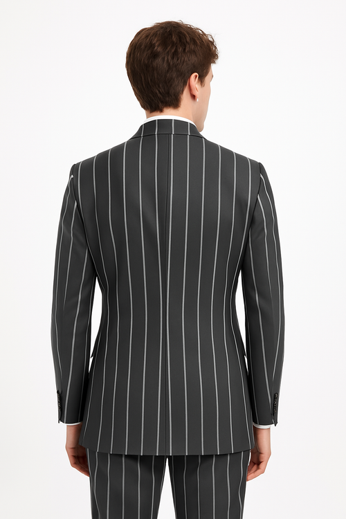Purple Pinstripe Suit - Gangster Suit - 1920's Suit - Double Breasted Suit - New Arrival