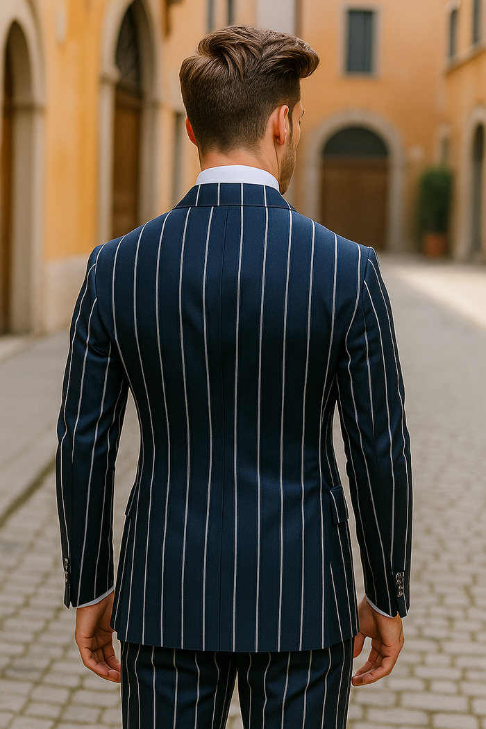 Purple Pinstripe Suit - Gangster Suit - 1920's Suit - Double Breasted Suit - New Arrival