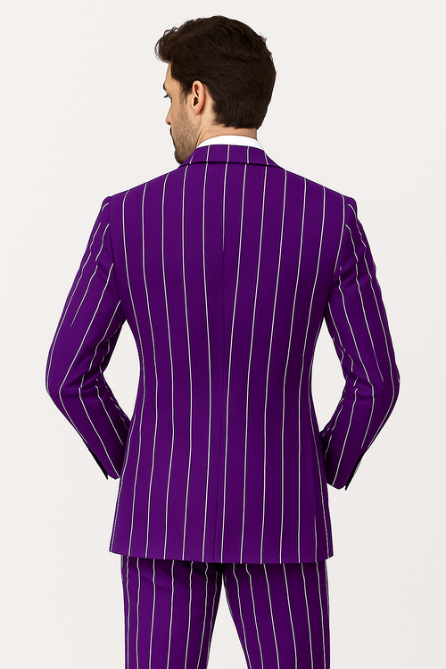 Purple Pinstripe Suit - Gangster Suit - 1920's Suit - Double Breasted Suit - New Arrival