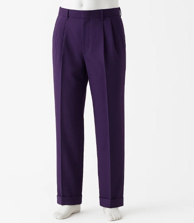 Mens Pleated Pants - Classic Style - dress size pants : 28 Unfinished bottom