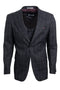 "Mens Stacy Adams Suit - Stacy Adams Suit Men's Charcoal Grey Windowpane Plaid Suit - Two Button Vested Peak Lapel"