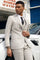 "Mens Stacy Adams Suit -Stacy Adams  Suit Men's Light Grey Plaid Vested Business Suit - Two Button"