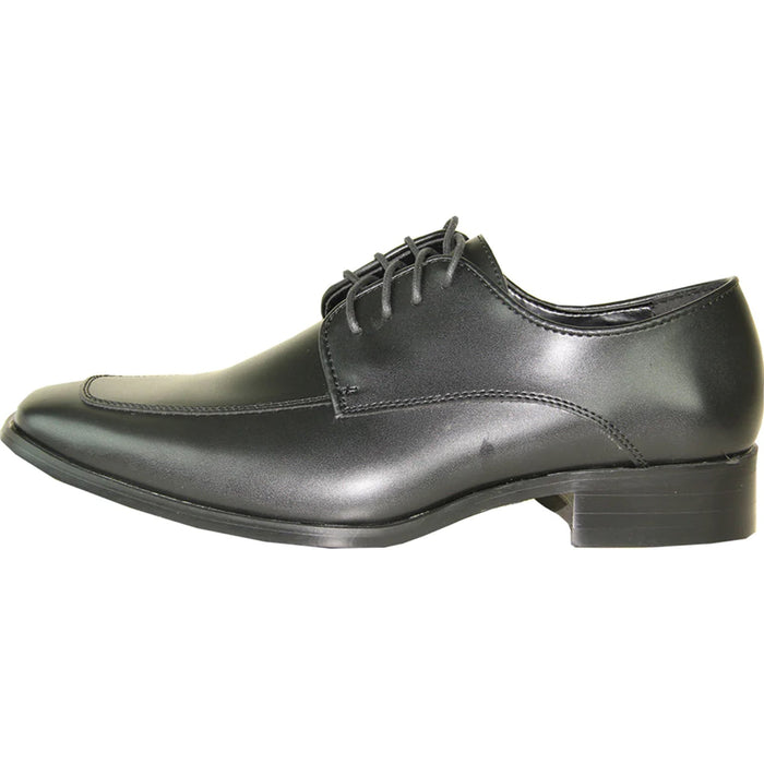 "Black Classic Moc Toe Men's Tuxedo Prom 2026 Shoe"