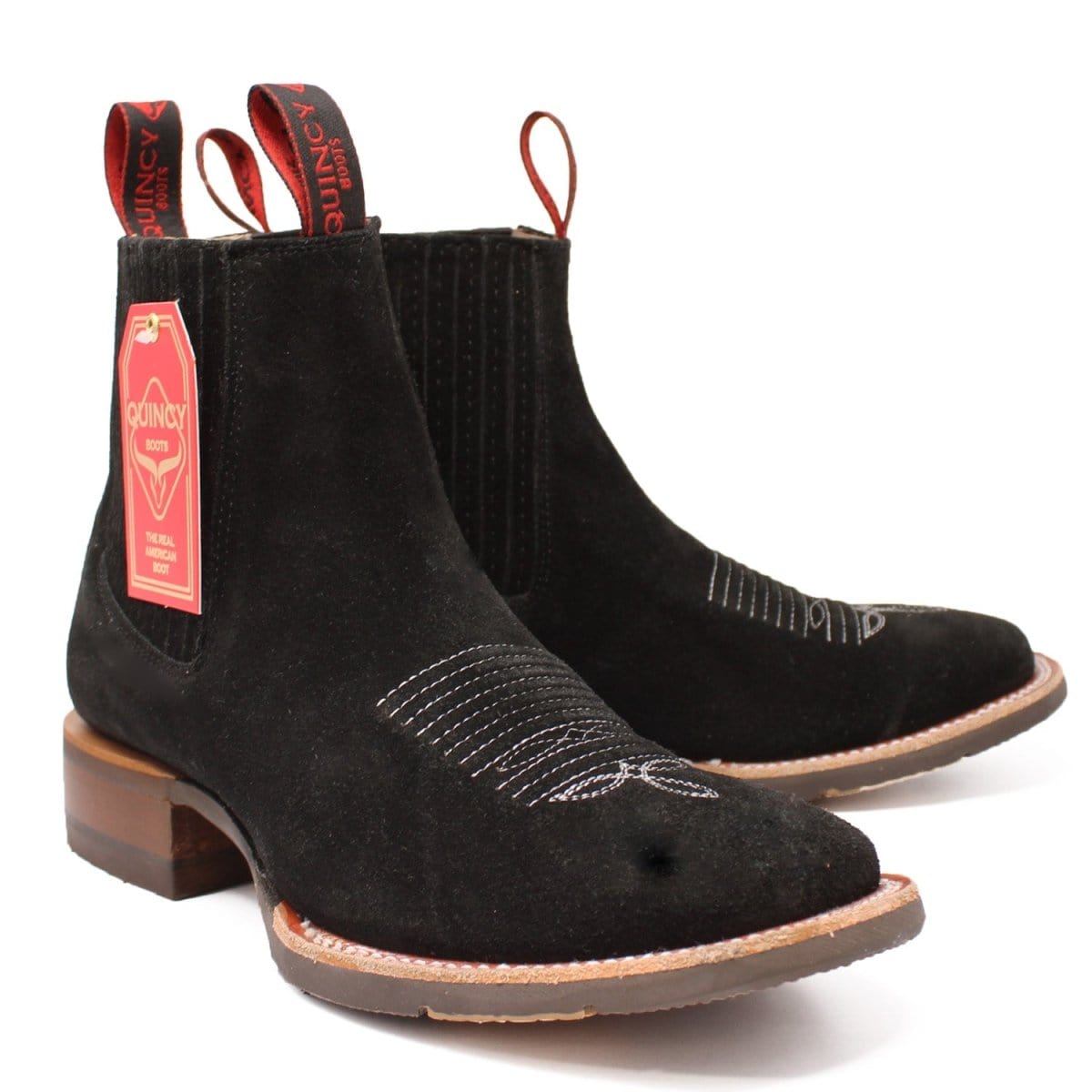 Men's Quincy Square Toe Ankle Boot Q82BU6305 - 7