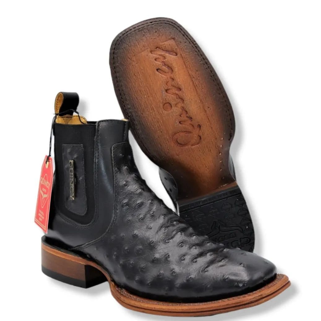 Men's Quincy Wide Square Toe Ankle Boot Q82B0305 - 6