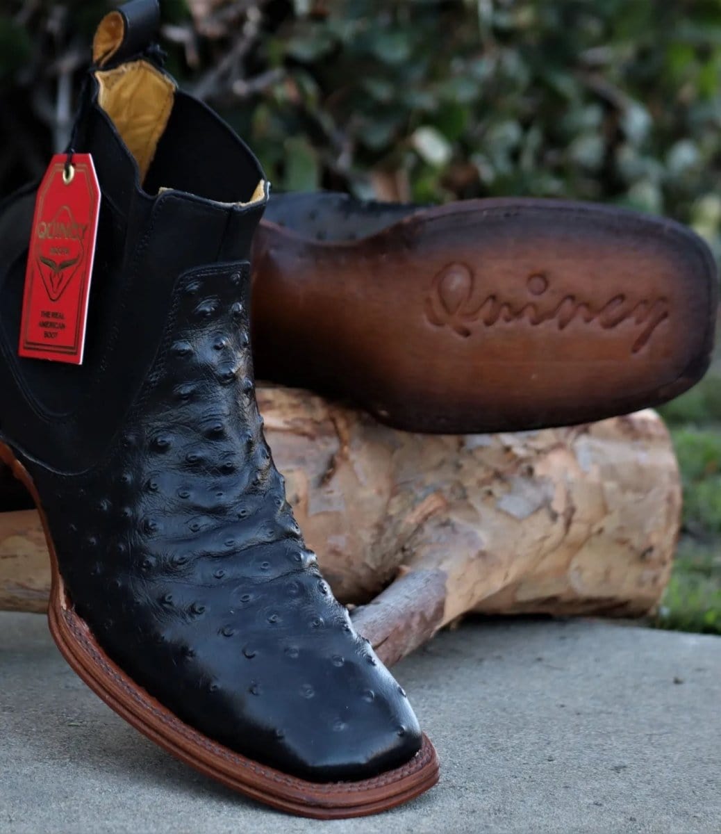 Men's Quincy Wide Square Toe Ankle Boot Q82B0305 - 6