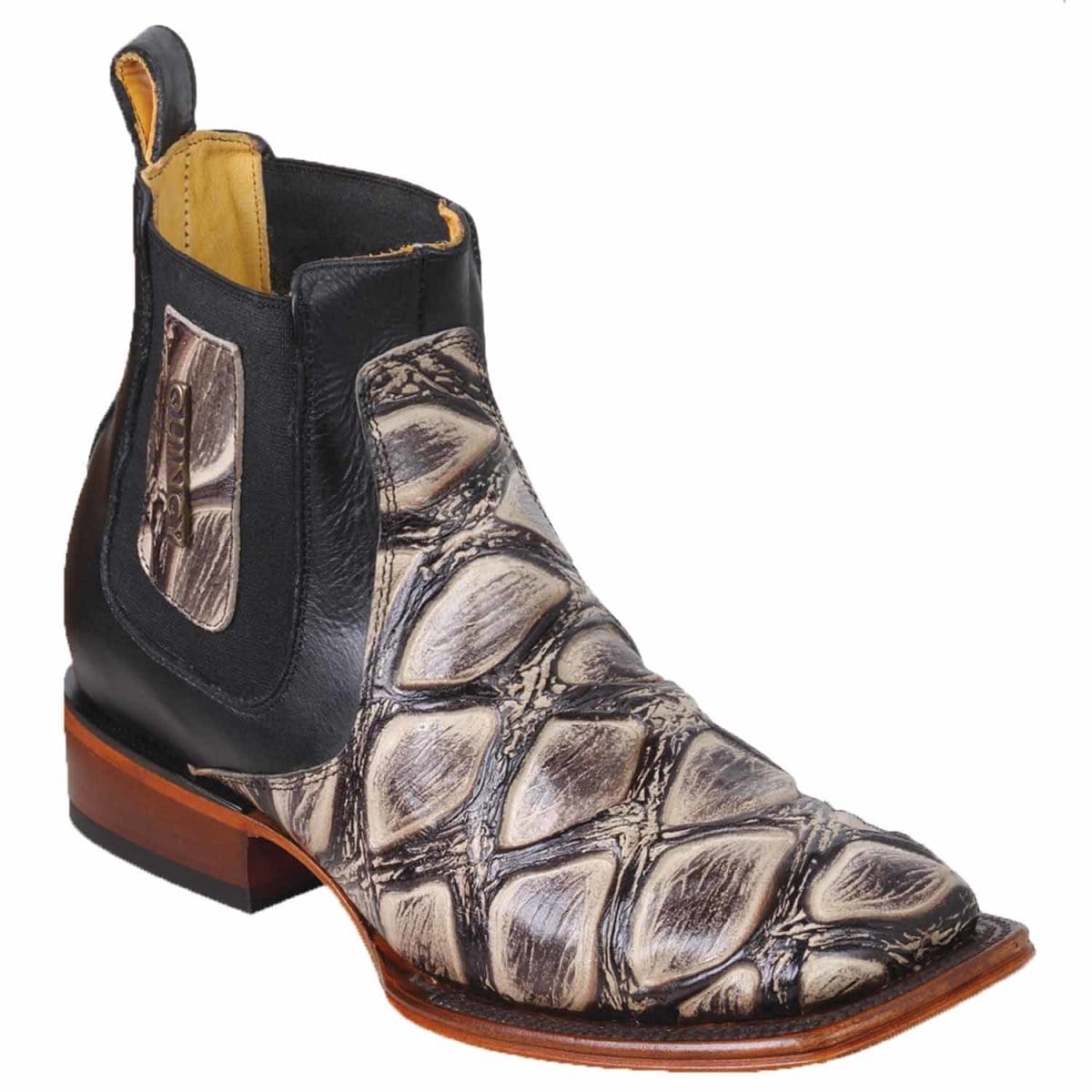 Men's Quincy Wide Square Toe Ankle Boot Q82B1037 - 6