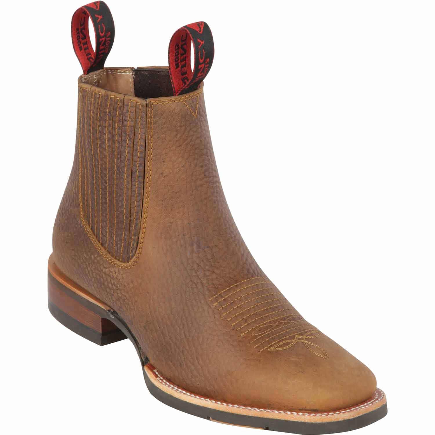 Men's Quincy Wide Square Toe Ankle Boot Q82BU2731 - 6