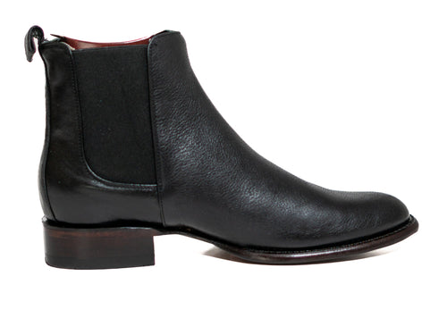 Los Altos Men's Toe Roper Boot Belmont Black - Belmont Black