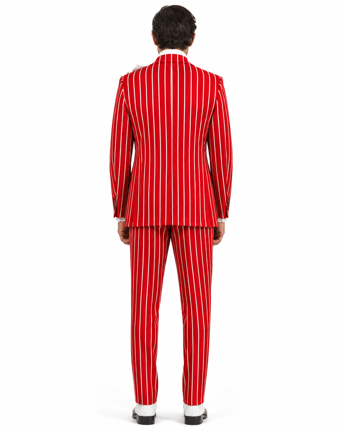 Red and White Pinstripe Zoot Suit - Gangster 1920s Pinstripe Suit - Mens  Fashion Suit