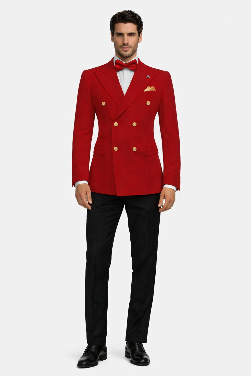 Red Double Breasted Sport Coat - Velvet Blazer - S or Small