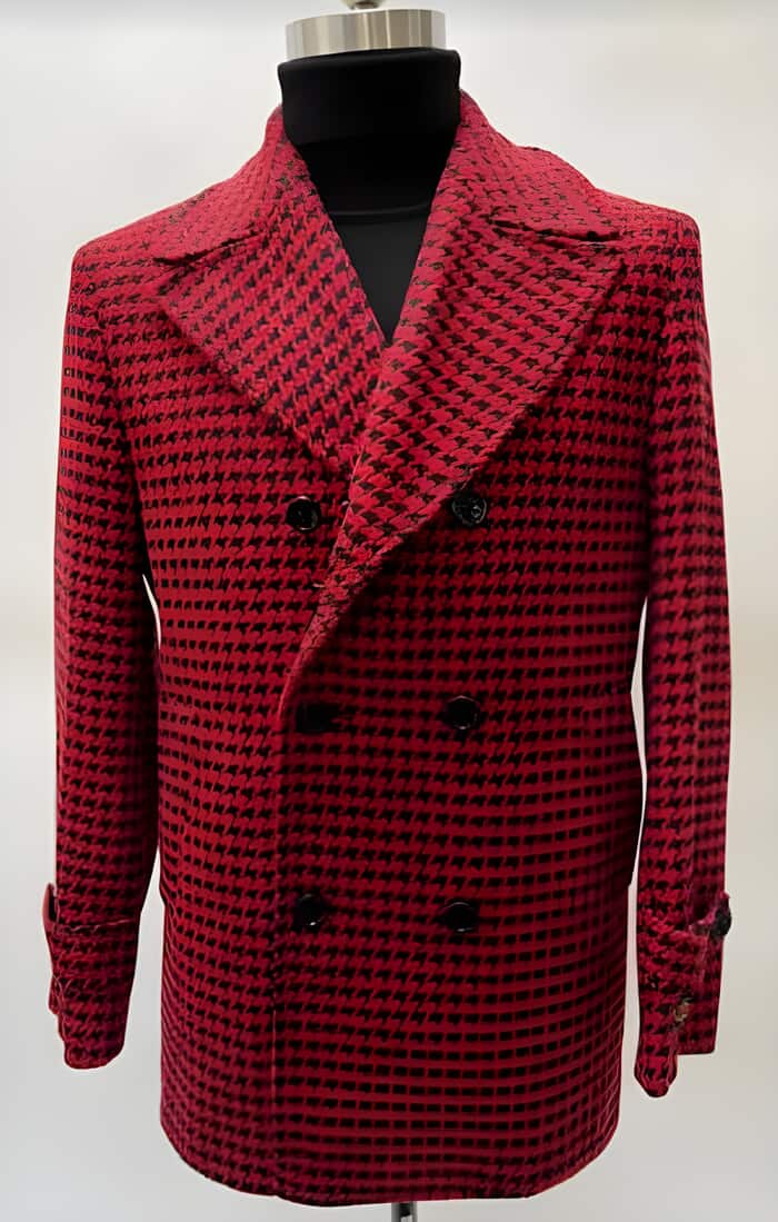 Red Overcoat - Red Peacoat- Red Wool Trench Coat