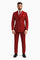 Burgundy Pinstripe Suit - Mens 1920s Gangster Pinstripe Suit - Lapel Chalk Pinstripe Red