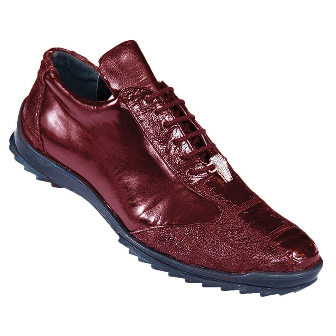 Sneaker de Piel de Avestruz Pata Vino - 6