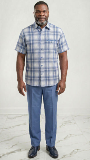 Mens 2 Piece Walking Suit - Classic Plaid - Small