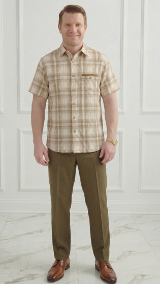 Mens 2 Piece Walking Suit - Classic Plaid - Small