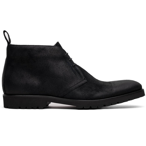 Zelli Rezza Italian Suede Chukka Boot in Black with Vibram Sole