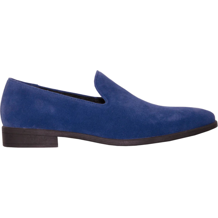"Vegan Suede Men's Loafer Dress Shoe - Royal Blue for Wedding & Prom 2026"