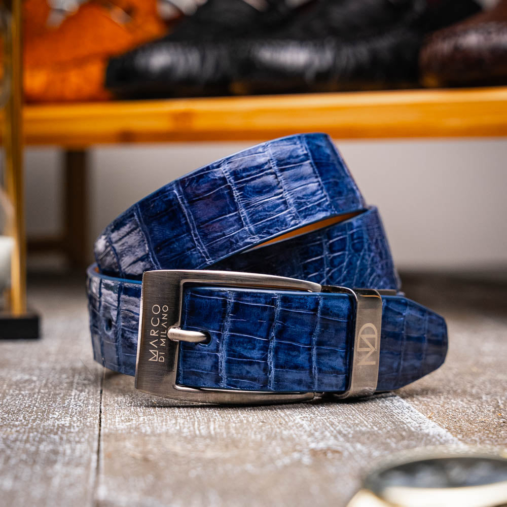 Marco Di Milano Riccardo Belt Blue Jeans - 48