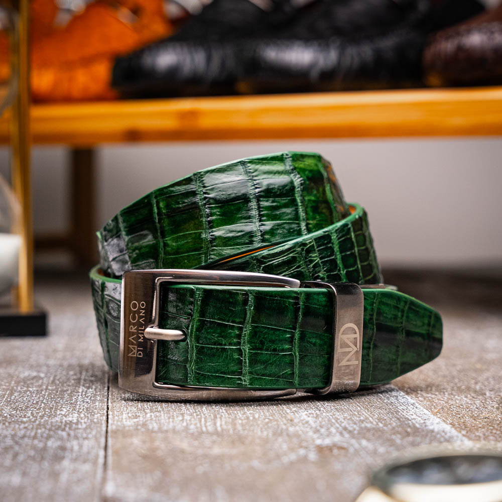 Marco Di Milano Riccardo Belt Forest Green - 48