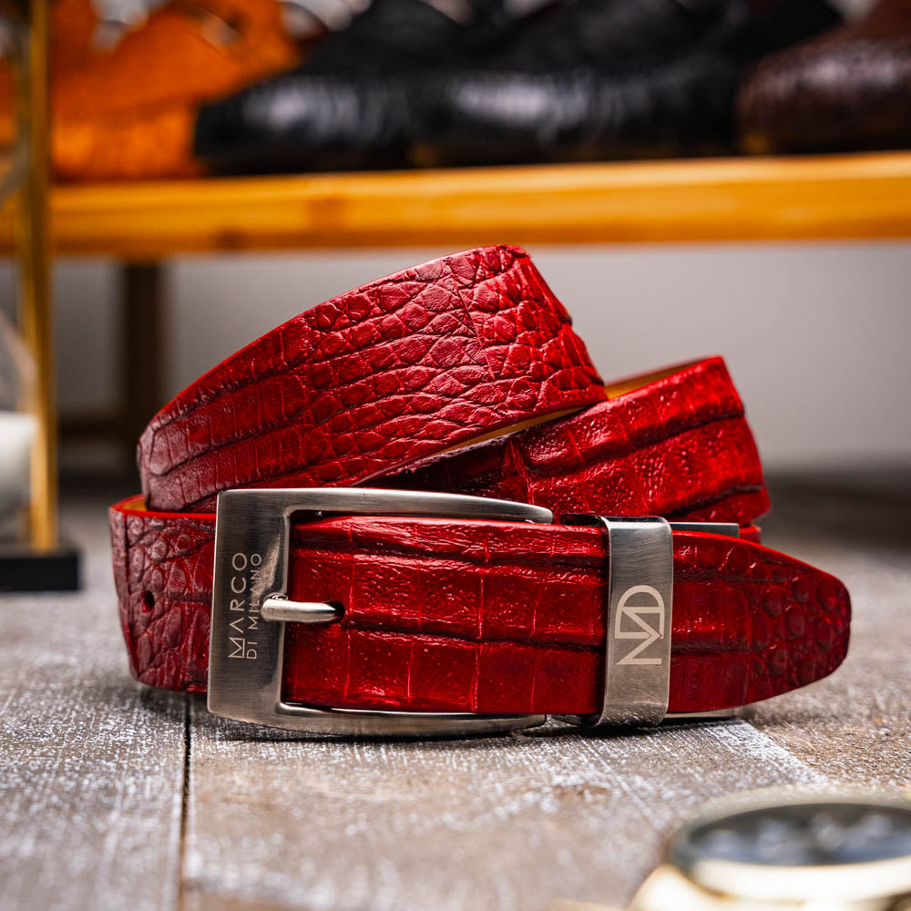 Marco Di Milano Riccardo Belt Red - 36