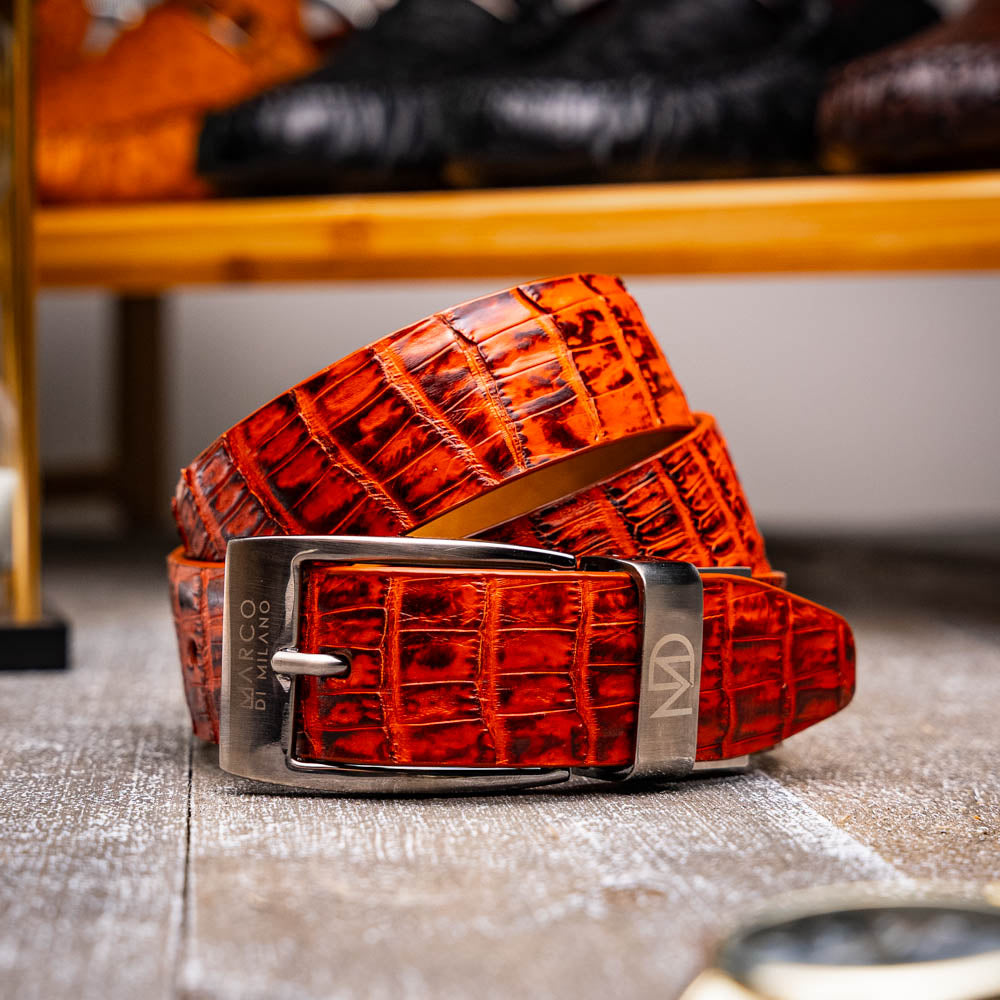 Marco Di Milano Riccardo Belt Rustic Cognac - 36