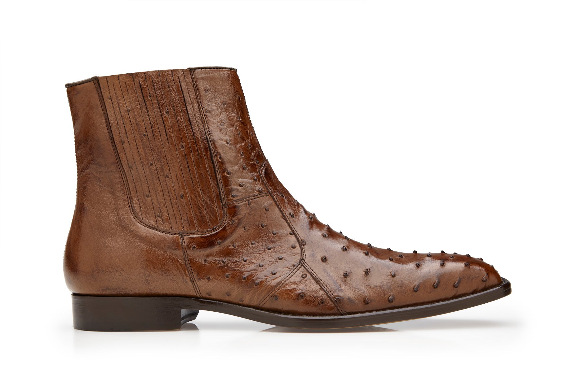 Belvedere Roger - Antique Brown Alligator Loafer - 9