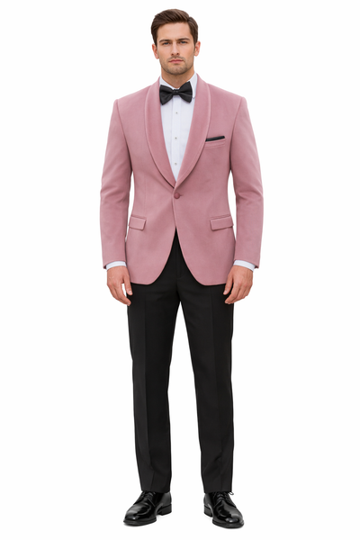 36 Rose Gold Color Mens Velvet Dinner Jacket