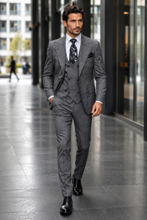 Rossi Man Men's Dress Suit Classic Rossiman Formalwear for Timeless Style