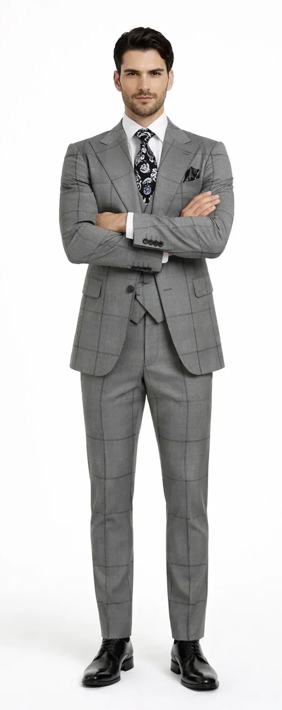 Rossi Man Men's Dress Suit Classic Rossiman Formalwear for Timeless Style