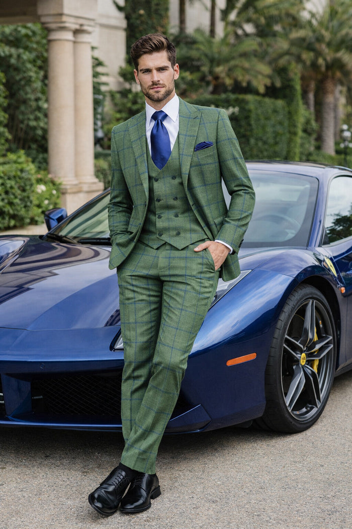 Rossi Man Max RM1841 – Men's Slim Fit 3-Piece Suit for Men