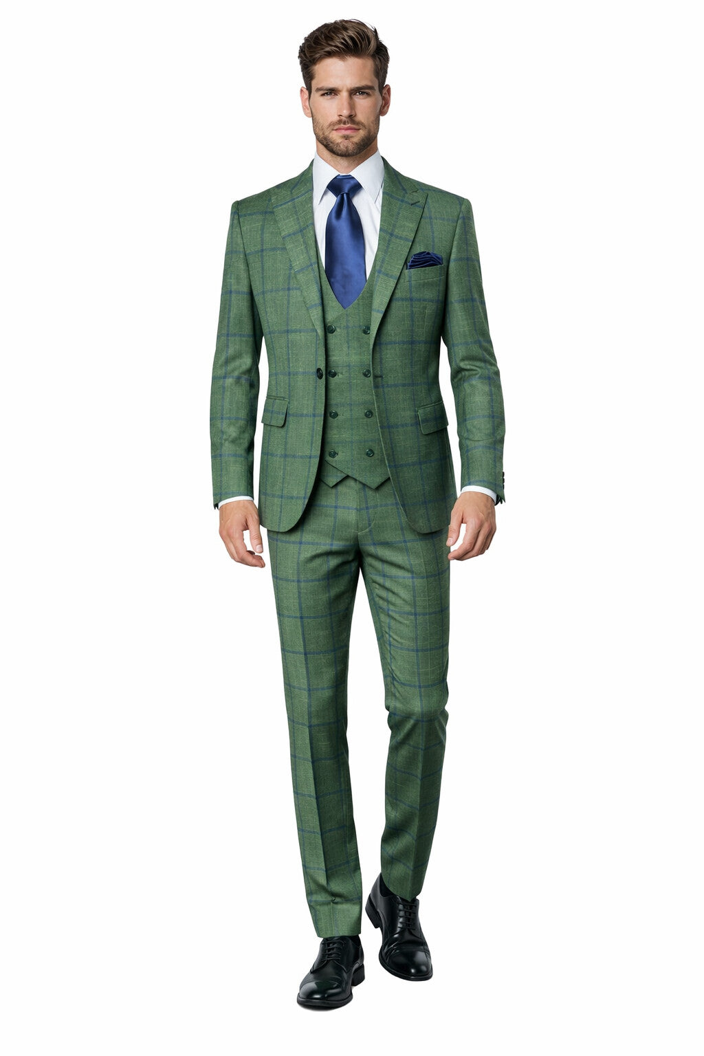 Rossi Man Max RM1841 – Men's Slim Fit 3-Piece Suit for Men