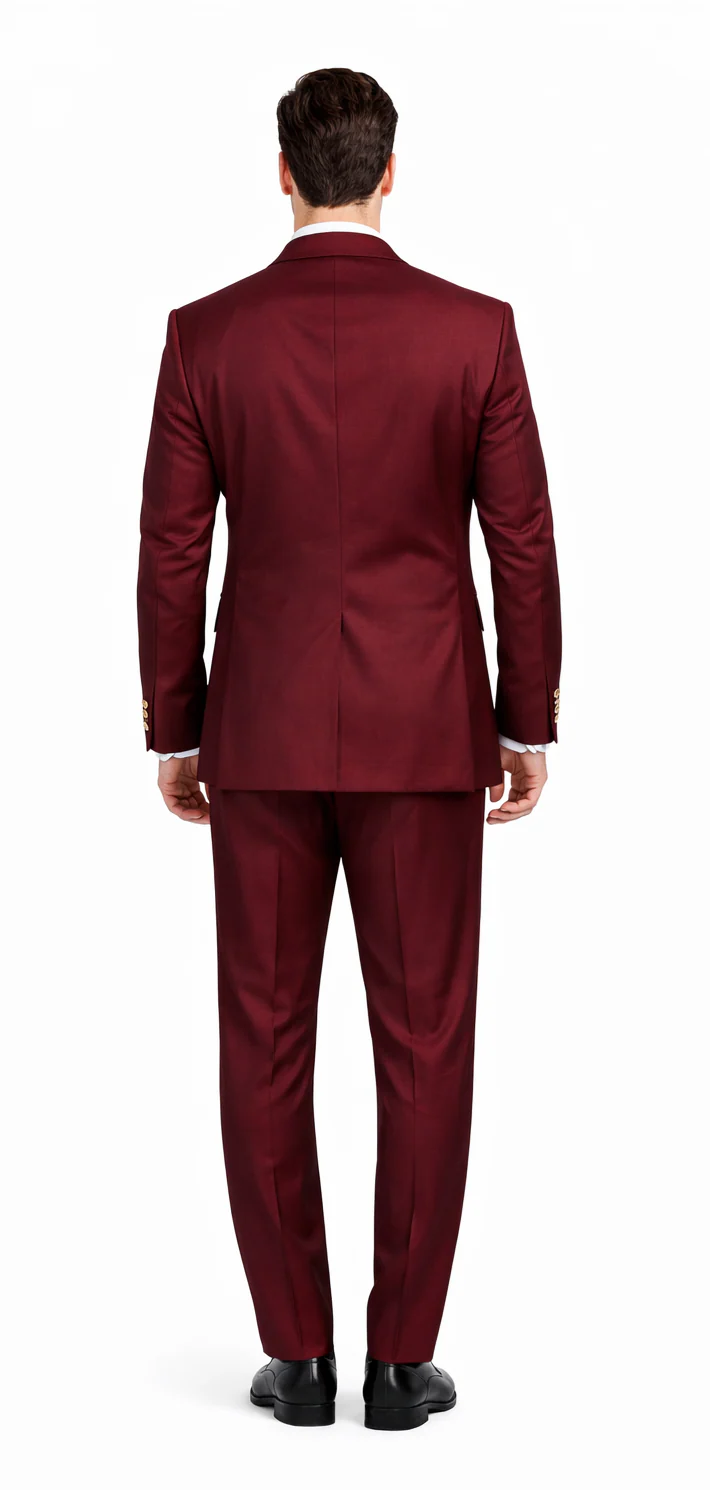 Rossiman Men's Formal Dress Suit Elegant Tailored Suit