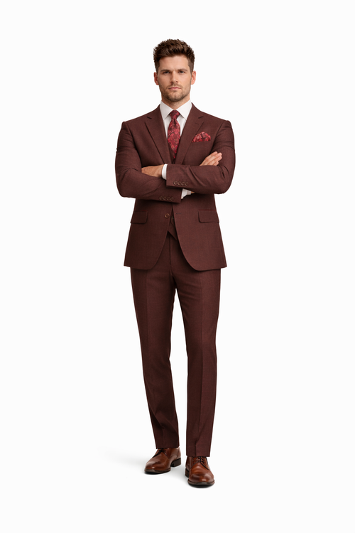 Rossiman Men's Formal Dress Suit Elegant Tailored Suit-New Designer Collection