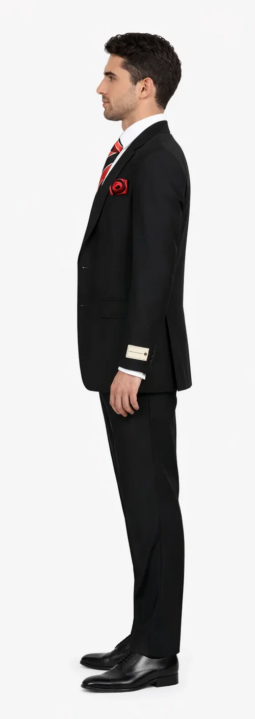 Rossiman Rossi Men's Dress Suit Premium Tailored Suit for Formal Occasions