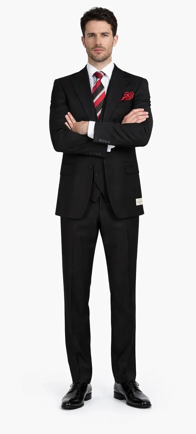 Rossiman Rossi Men's Dress Suit Premium Tailored Suit for Formal Occasions