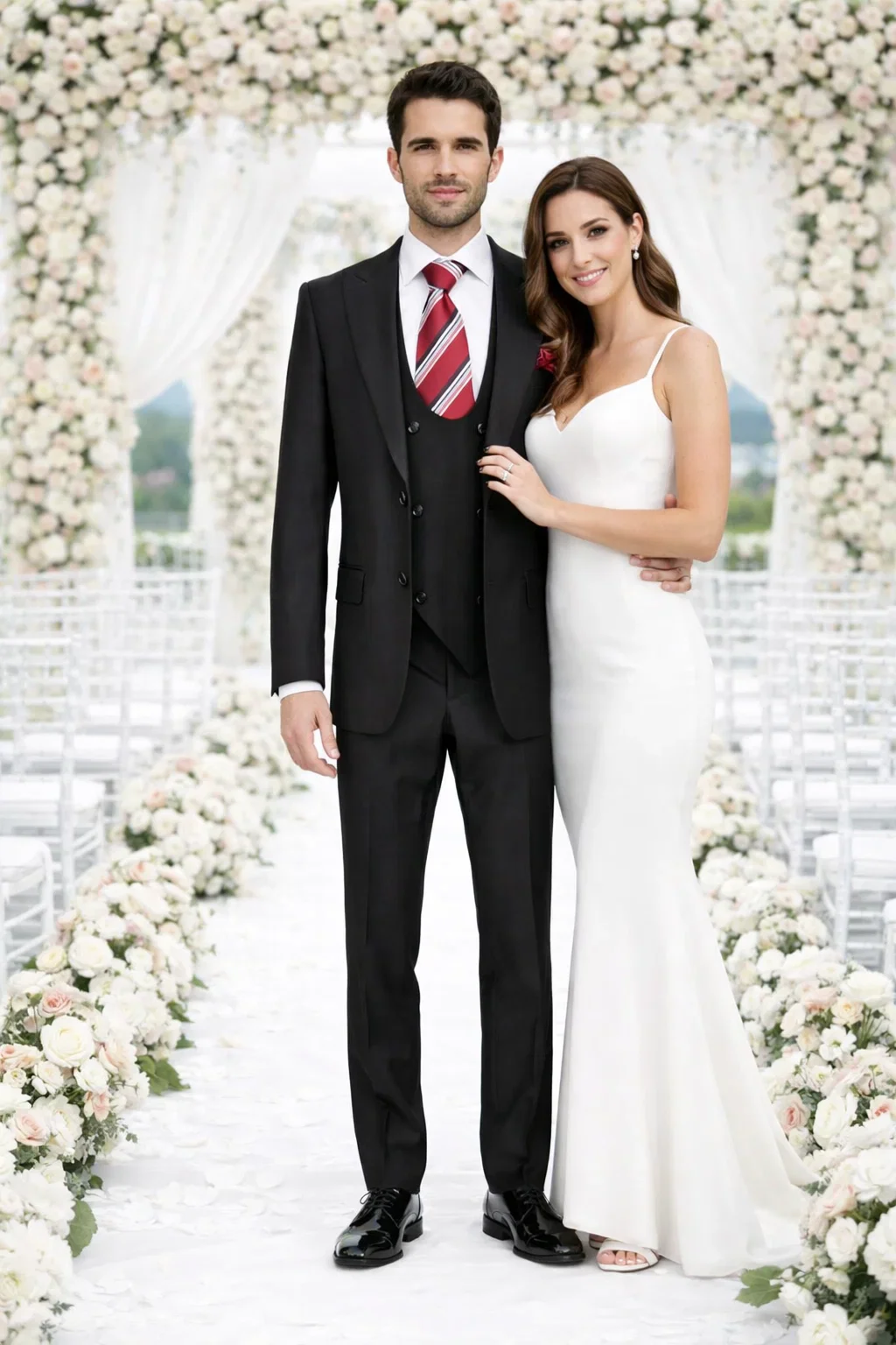 Rossiman Rossi Men's Dress Suit Premium Tailored Suit for Formal Occasions