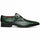 Marco Di Milano Rovigo Green Crocodile Monk-Strap Loafers