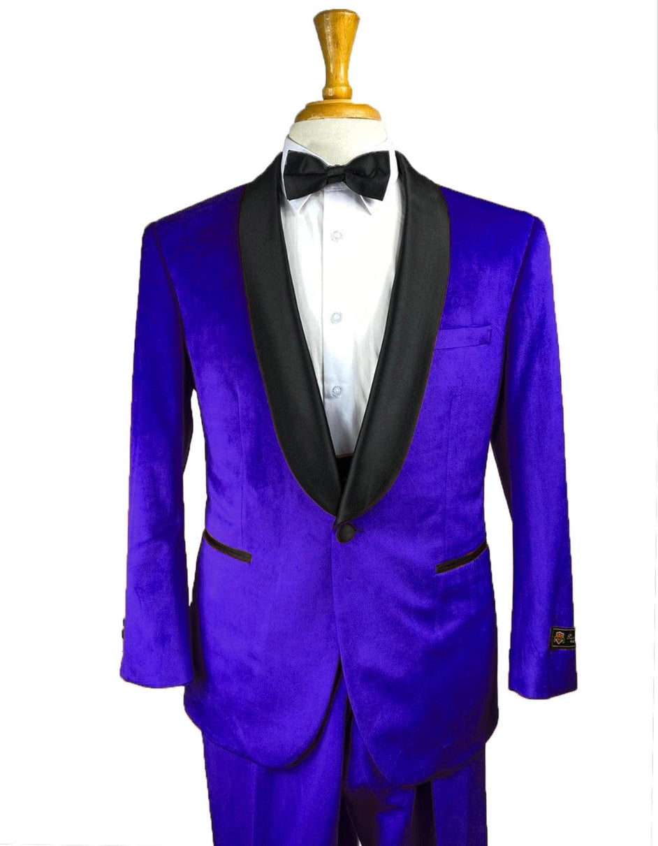One Button Royal Blue Groomsmen Suits suit - 38 Short Jacket+32 Waist Adjustable 28to34)(Height: 5’4”to5’7”)(Neck  15-16.5)S-M)
