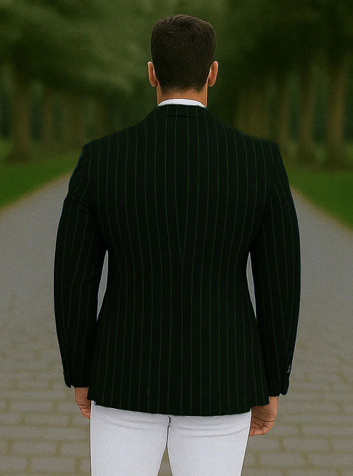 Pinstripe Blazer Hunter White Pants