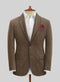 Rust Wool Tweed Suit – Heritage Herringbone Design for Men