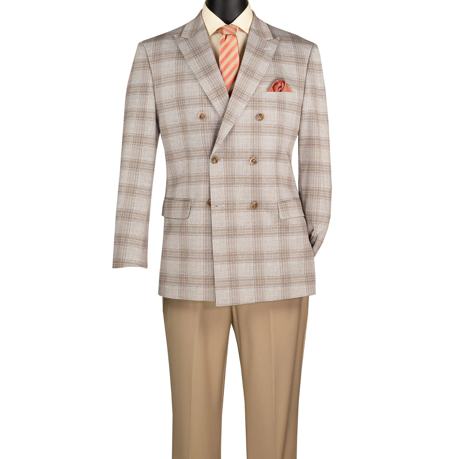 Men Regular-Fit Windowpane Blazer Jacket - 36 Short