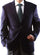 Classic Navy Blue Blazer for Men | Two-Button Poly Viscose Wool-Touch