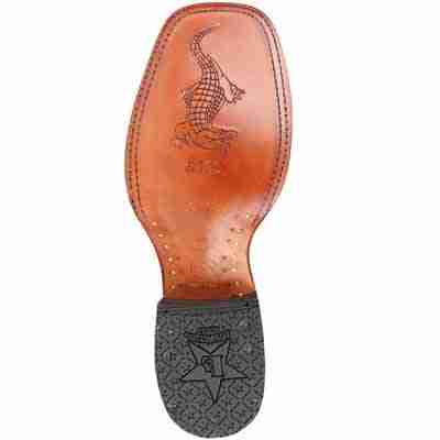 Los Altos Caiman Tail Exotic Ankle Boots Faded Cognac - Faded Cognac